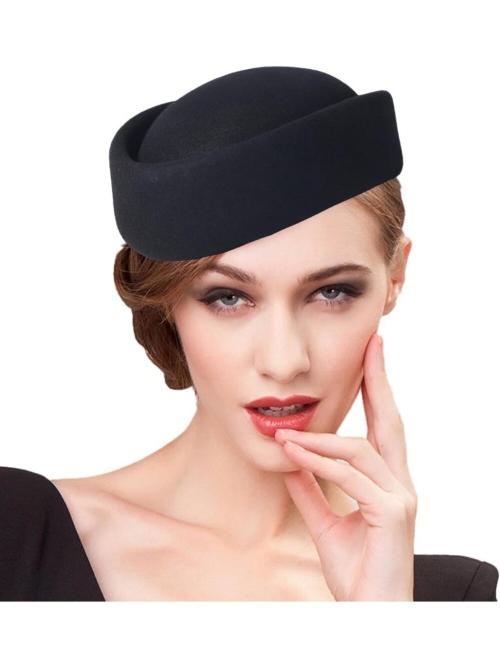 Elegant Small Top Hats for Women | Wool Felt Fedoras for Weddings & Church 2024